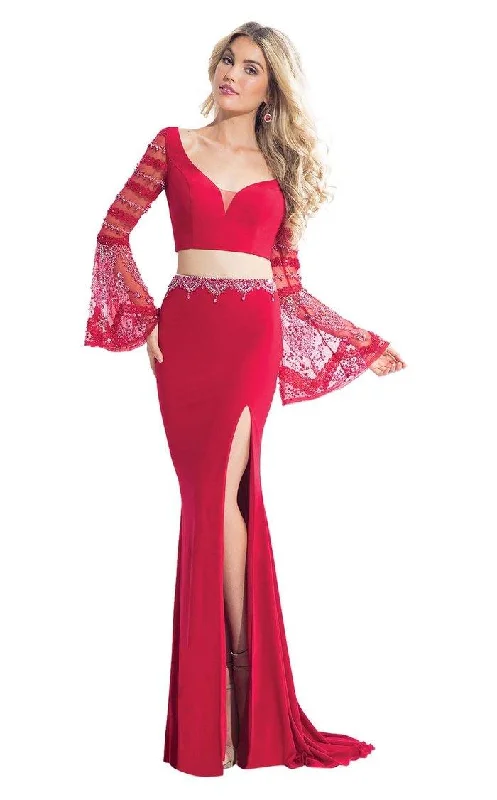 Flash Discount Rachel Allan Prom Two Piece Formal Long Dress 6122