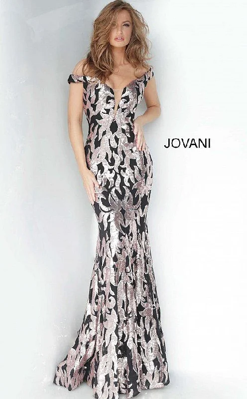 Flash Sales Jovani 3264 Off Shoulder Long Prom Dress