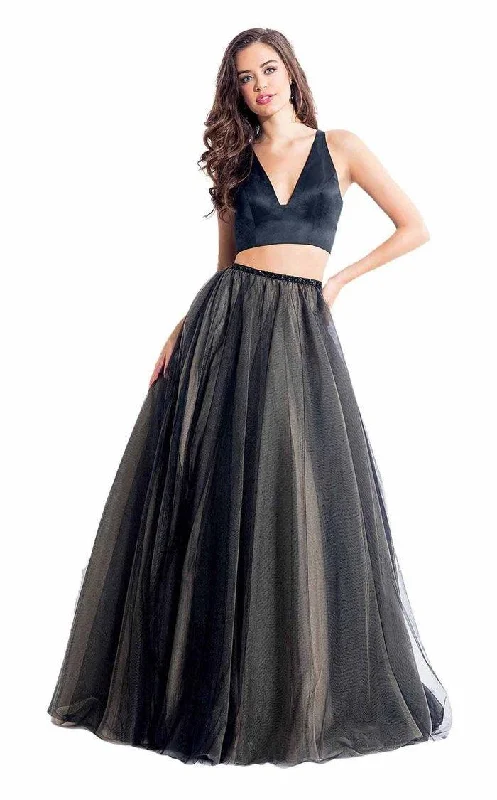 Trendy Street Style Clothing Rachel Allan Two Piece Prom Long Formal Dress 6065