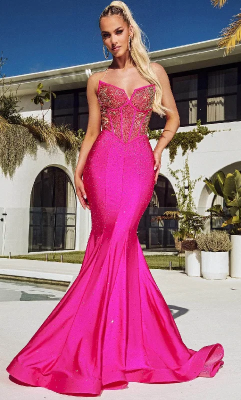 Trendy Boutiques Online Portia and Scarlett PS23360 - Sleeveless Seamed Mermaid Long Prom Gown