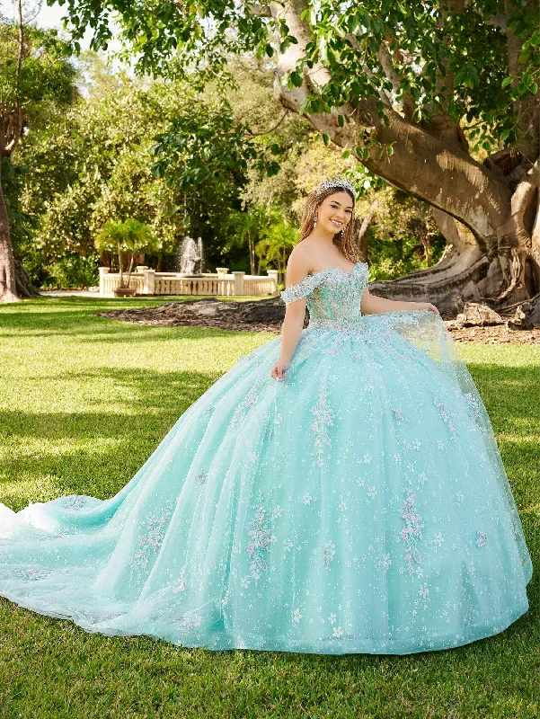 Clothing Store Lizluo Fiesta 56515 - Off-Shoulder Applique Embellished Ballgown