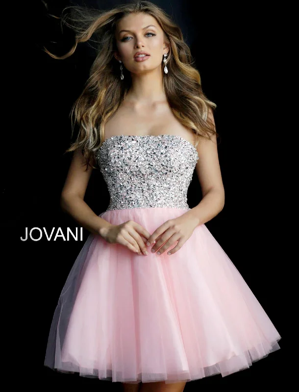 Unleash Your Style Jovani 58470 Prom Short Strapless Cocktail Dress