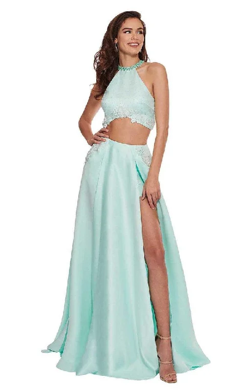 Women’s Outerwear for All Weather Conditions Rachel Allan Prom Two Piece Halter Long Dress 6533