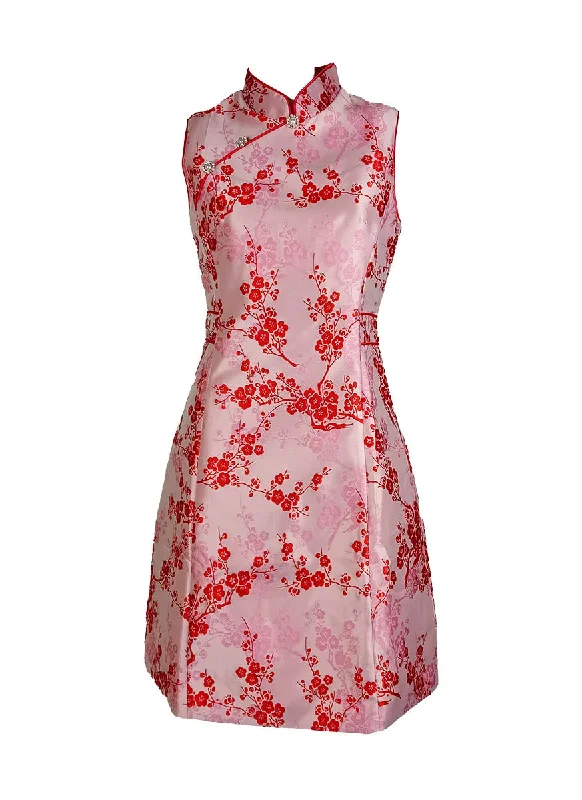 Clothing Sales D240008 Floral Emboridery Cheongsam