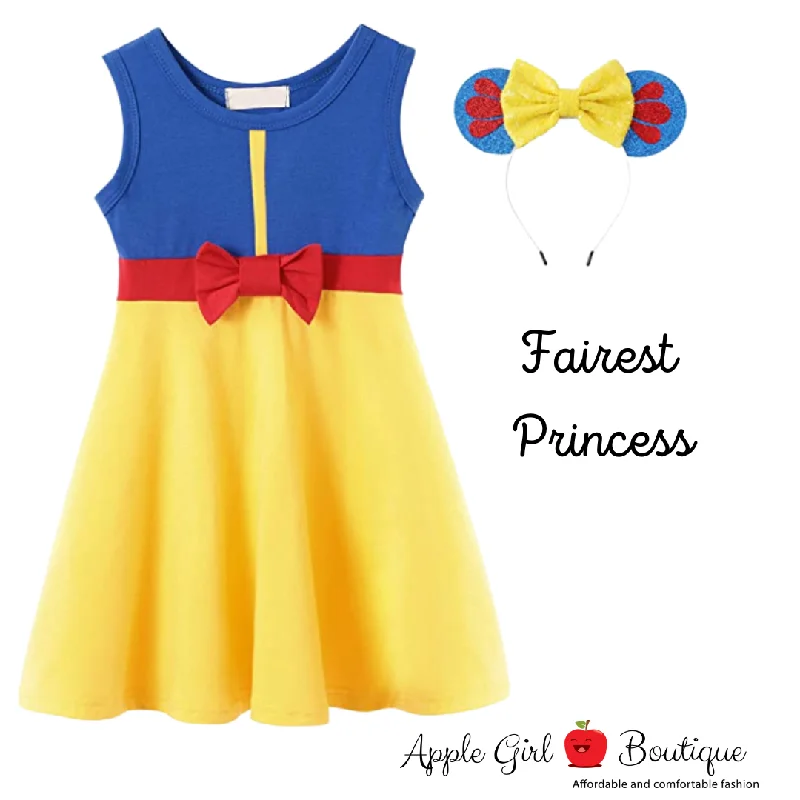 Women’s Evening Wear Fairest Princess Dress and Ears for Girls