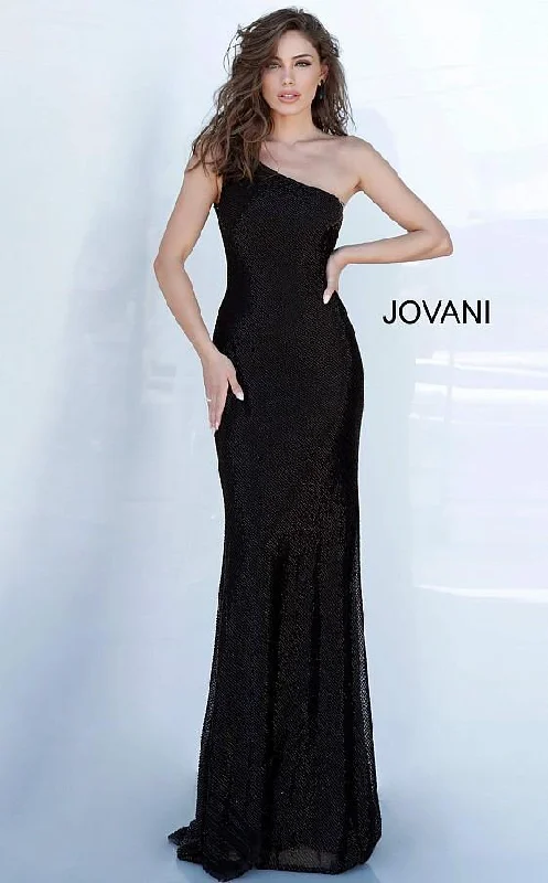 Hot Styles Jovani 1248 Prom Long One Shoulder Beaded Dress