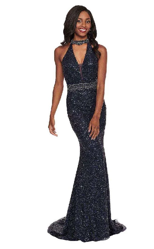 Limited Stock, Big Sale Rachel Allan Prom Long Halter Formal Dress 6480