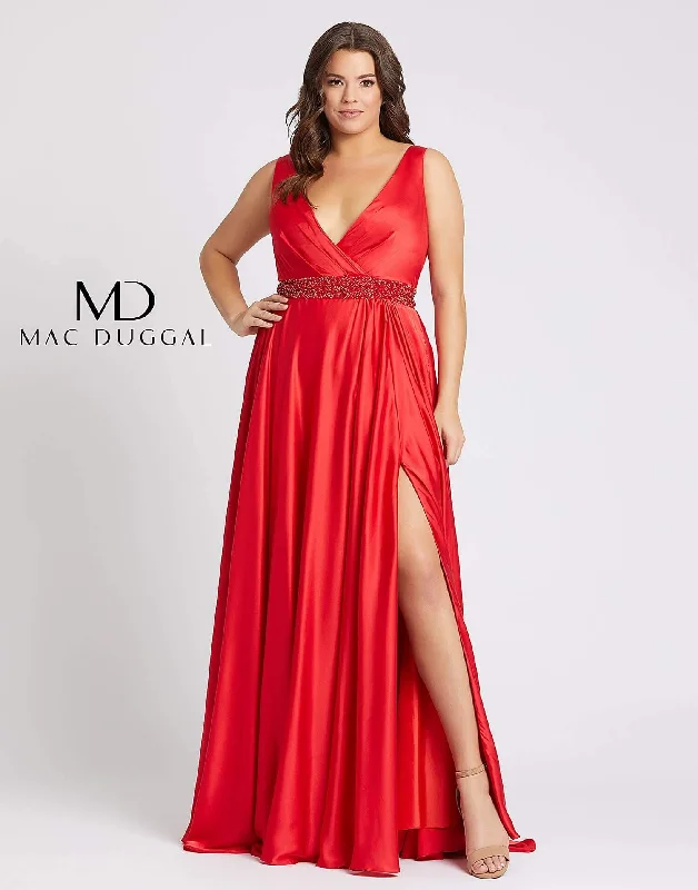 New Season Fashion Preview Mac Duggal 67244 Fabulouss Long Plus Size Prom Dresses