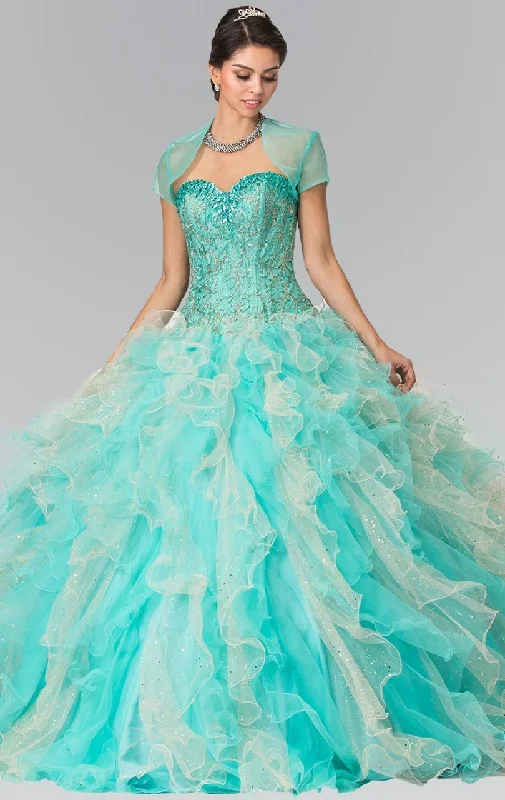 Flash Discount Elizabeth K - GL2210 Jeweled Sweetheart Ballgown