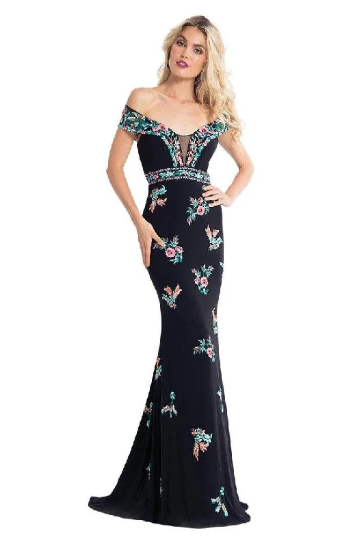 Chic Casual Style Rachel Allan Long Off The Shoulder Prom Dress 6056