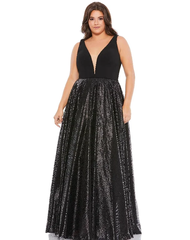 Fashion Forward Mac Duggal 49308 Fabulouss Plus Size Long Dress