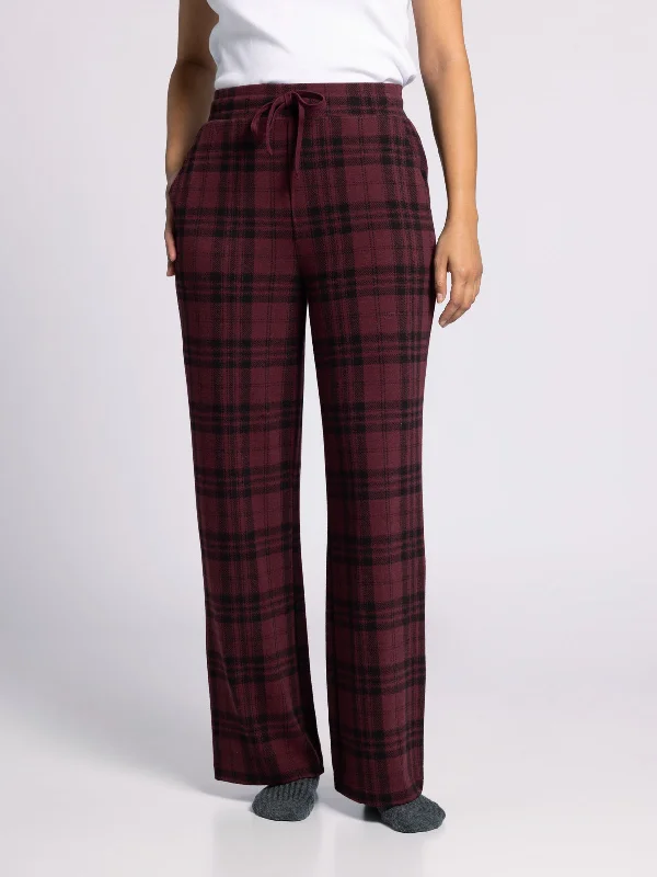 BURGUNDY PLAID