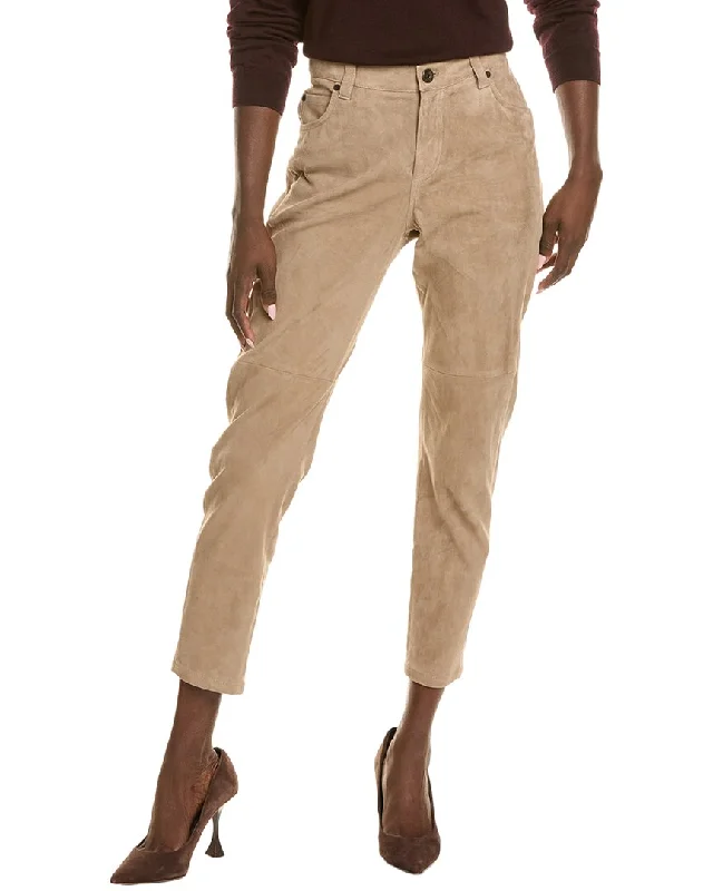 Stylish Women’s Clothes for Work and Play Brunello Cucinelli Leather Pant