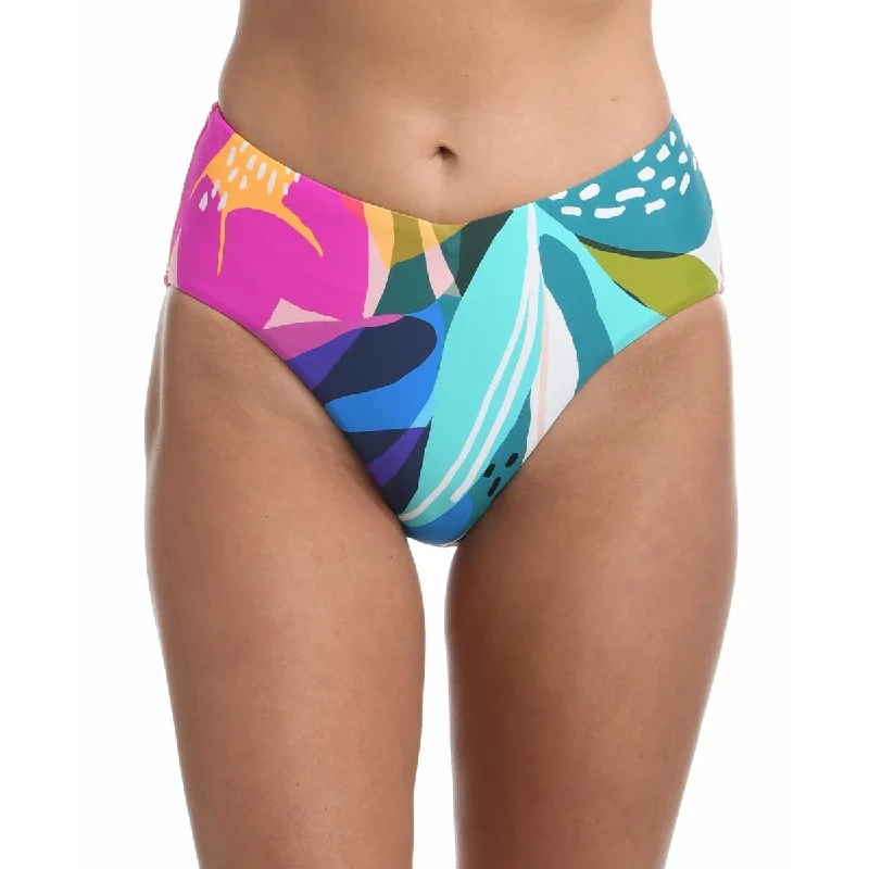 Seasonal Women’s Fashion Trends Womens Printed High-Waist Swim Bottom Separates