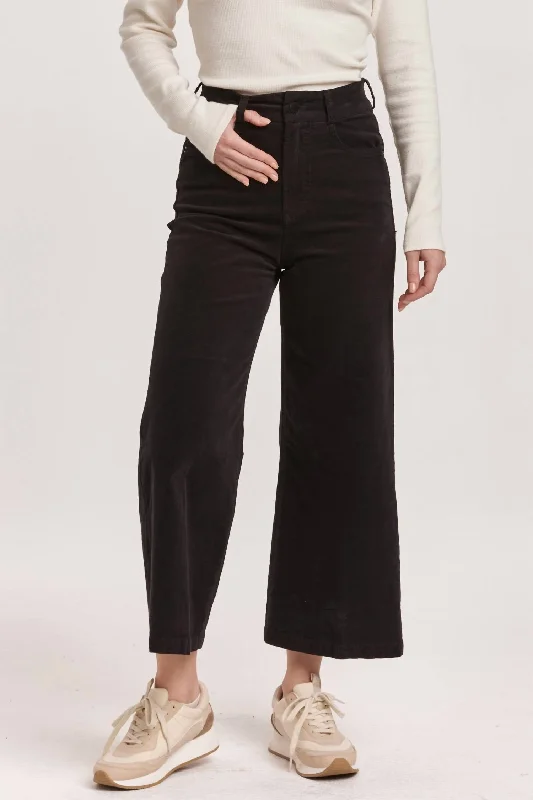 Fashion For Every Occasion Audrey Corduroy Pants In Black