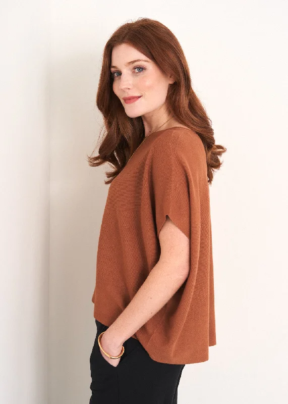 Urban Femme Streetwear COSIMA SLEEVELESS SWEATER - BROWN