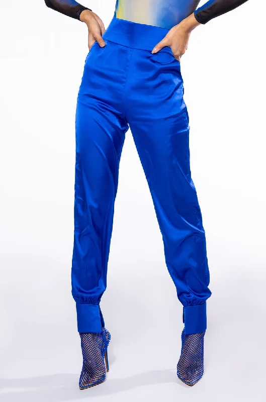 Stylish Savings STARS IN THE SKY RHINESTONE SATIN PANTS