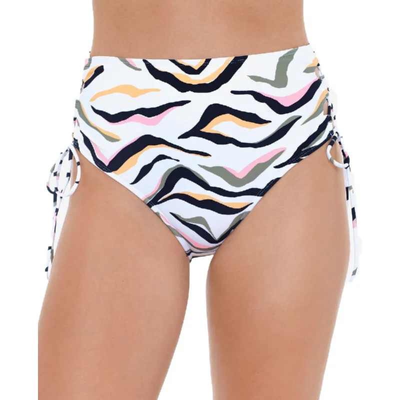 Women’s Formal Wear Juniors Womens High Waist Printed Swim Bottom Separates