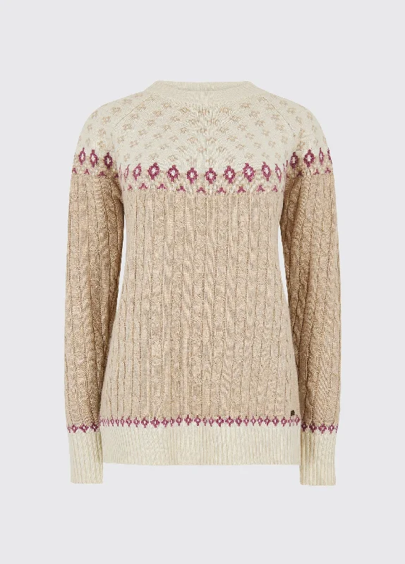 Women’s Outerwear for All Weather Conditions Thornfield Women’s Fair Isle knit - Oat