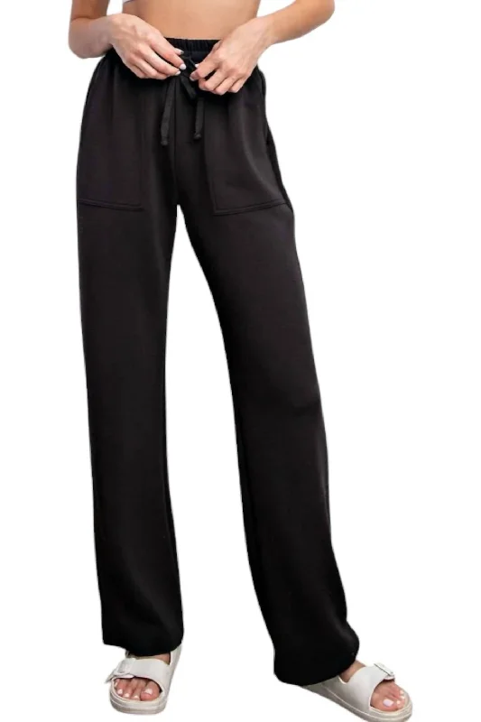 Sale On Sale Modal Straight Lounge Pants - Plus In Black