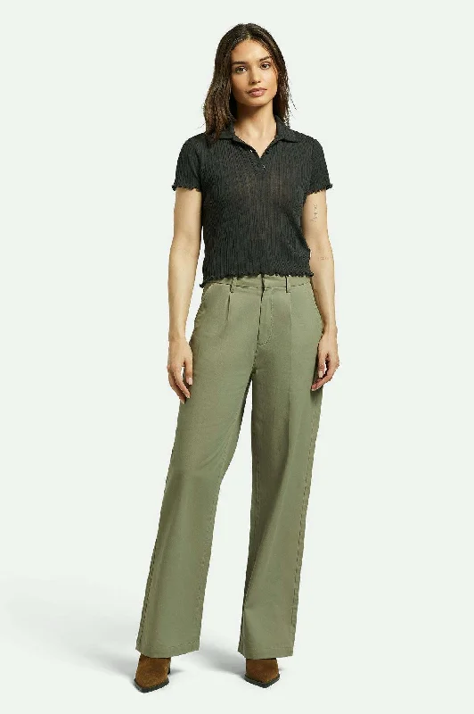 Women’s Activewear for Exercise and Sports Ludlow Trouser Pant - Olive Surplus