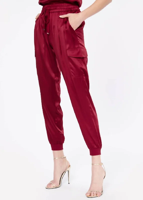 Fashionable Women’s Wardrobe Elsie Pants In Mulled Wine