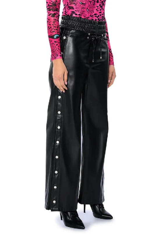 Bundle Offer BLESSED MESS SIDE SNAP FAUX LEATHER PANTS