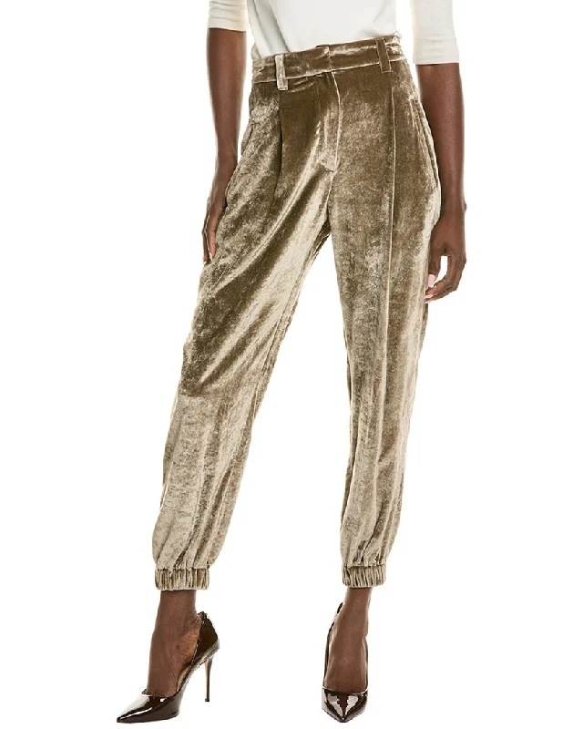 Elegant Women’s Clothing Online Brunello Cucinelli Silk-Blend Pant