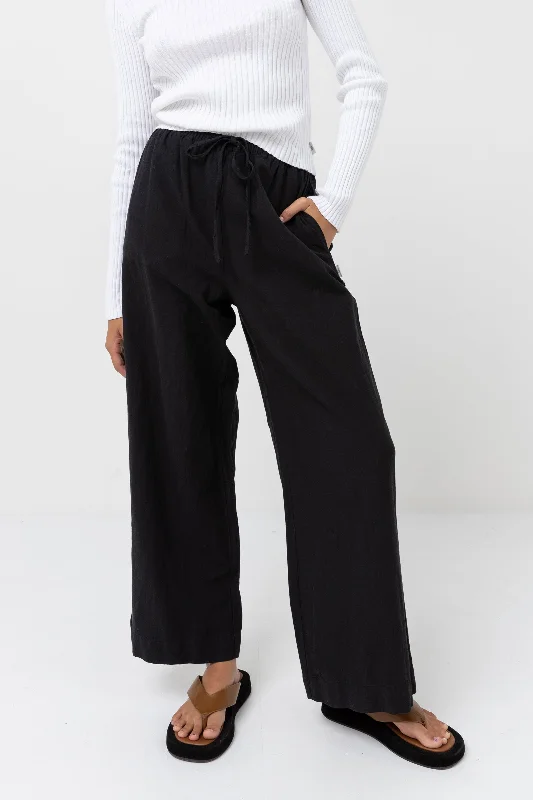 New Arrival Discount Classic Drawstring Pant Black