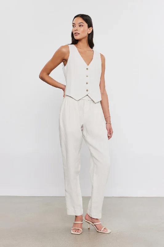 Flash Discount JESSIE HEAVY LINEN PANT