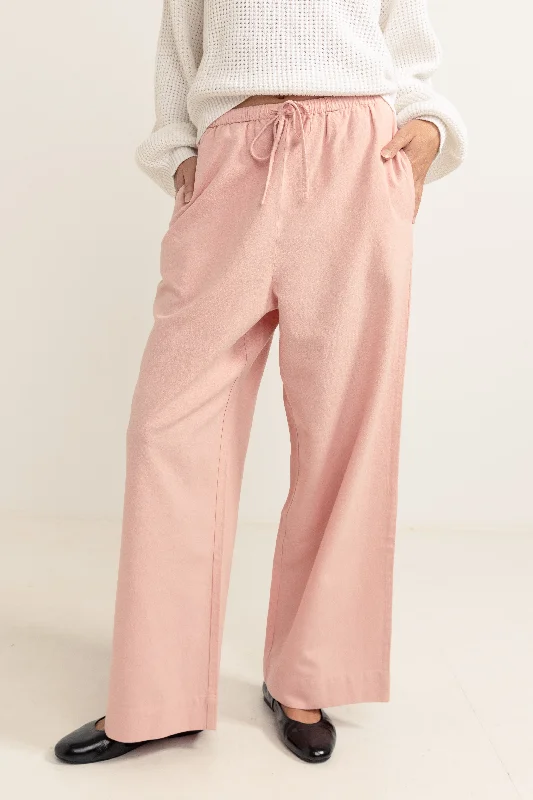 Outfits Ideas Classic Drawstring Pant Rose