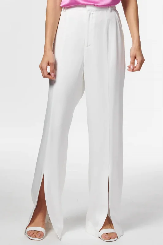 Browse Our Top Products Amelie Twill Pant In White