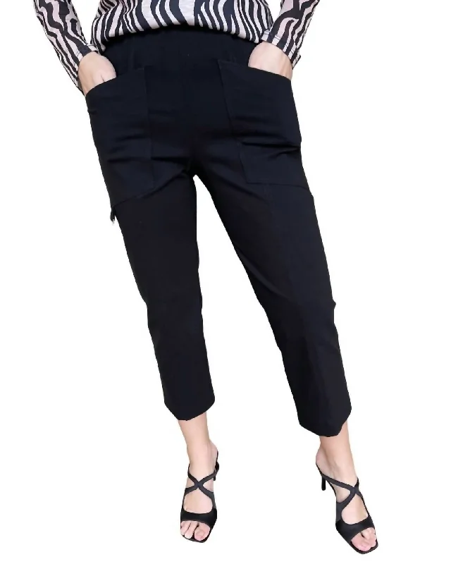 Women’s Outerwear for All Weather Conditions D Ring Crop Pant In Black