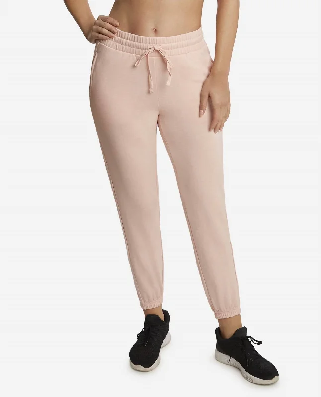 Luxury Fashion Textured Side Panel Jogger In Pink