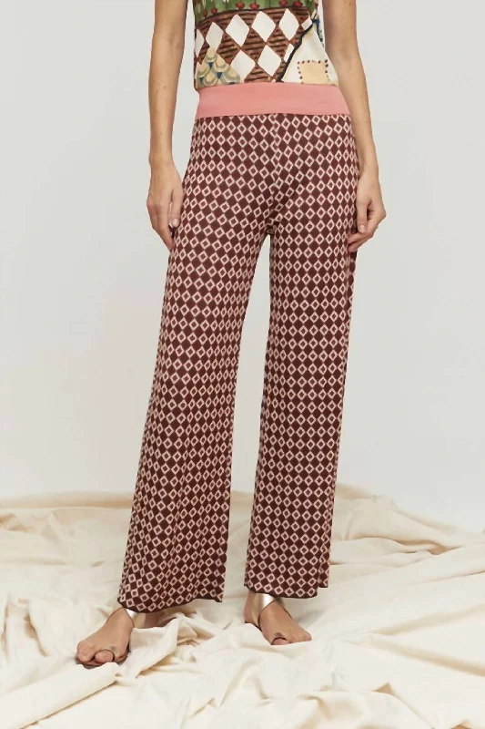 Women’s Evening Wear Oba Pants In Terracotta