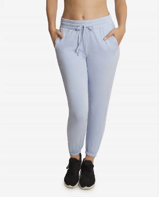 Holiday Discount Textured Side Panel Jogger Pants In Blue