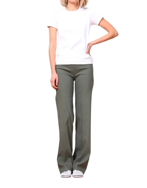 Holiday Gift Guide Sale Flavia Linen Palazzo Pants In Olive Green