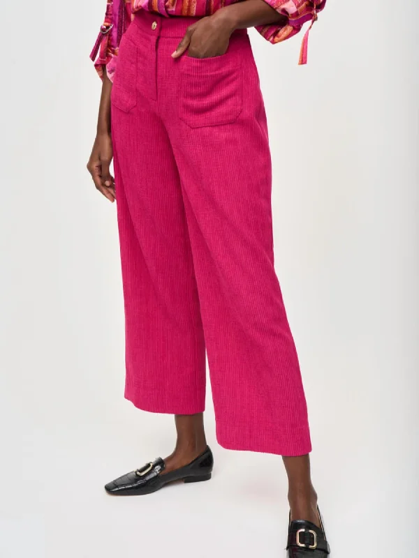 Wardrobe Refresh Corduroy Culotte Pants In Pink