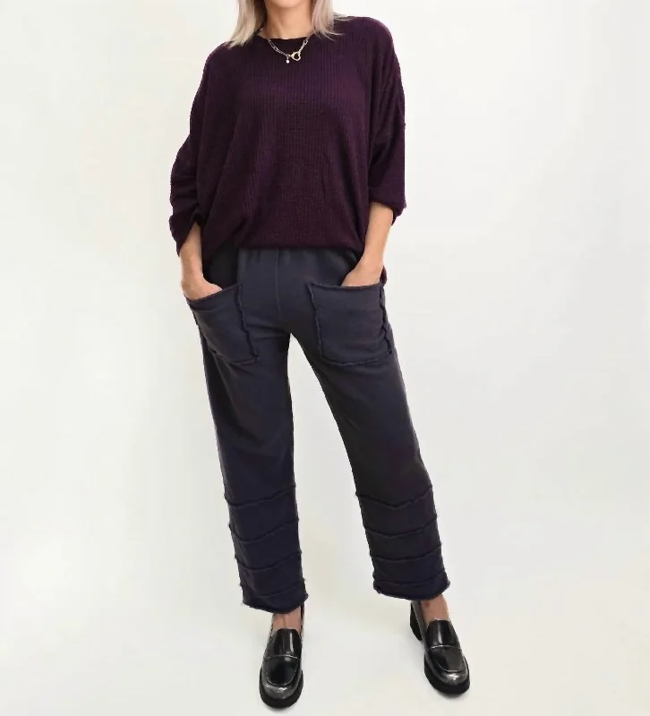 Trendy Outfits For Girls Straight Leg Slim Pants In Charcoal