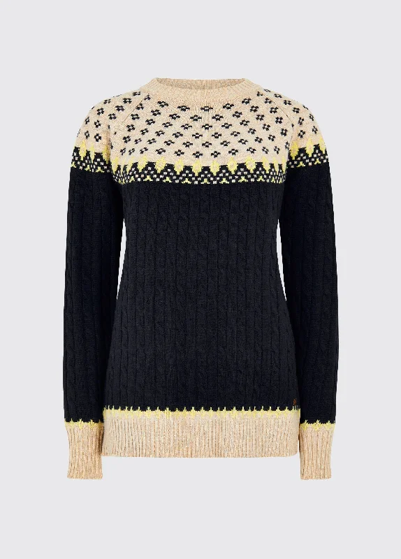 Trendy Online Boutiques Thornfield Women’s Fair Isle knit - Navy