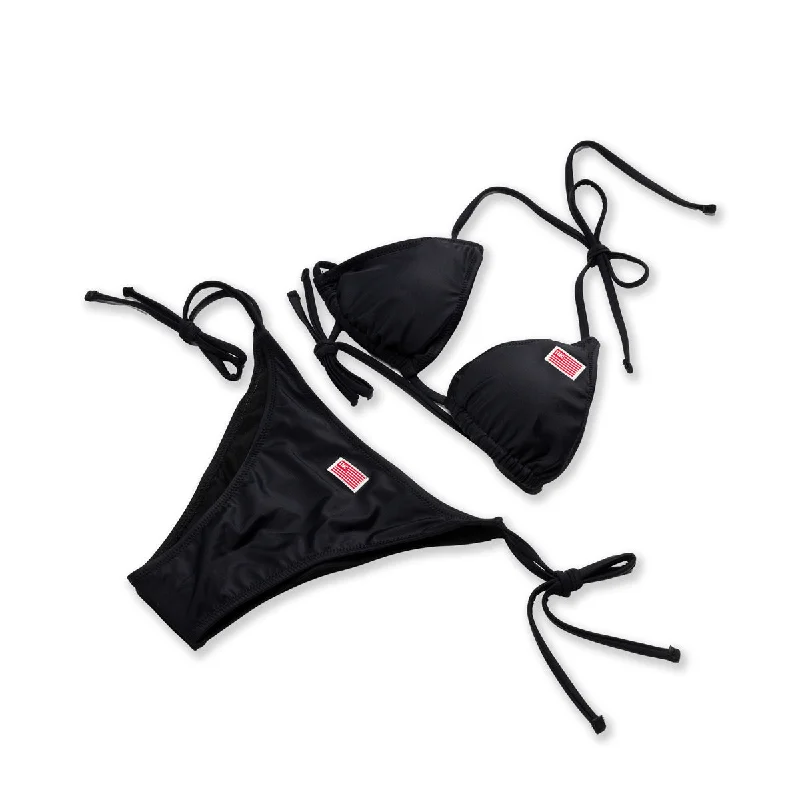 Limited Edition TMC Bathing Suit Two-Piece - Black/White/Red