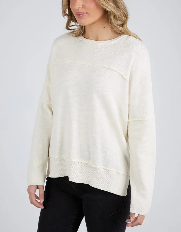 Trendy Women’s Fashion Jayne Throw On Knit - Vintage White