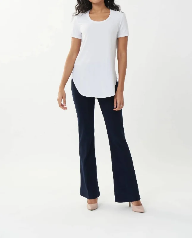 Evening Elegance Boot Cut Pants In Midnight