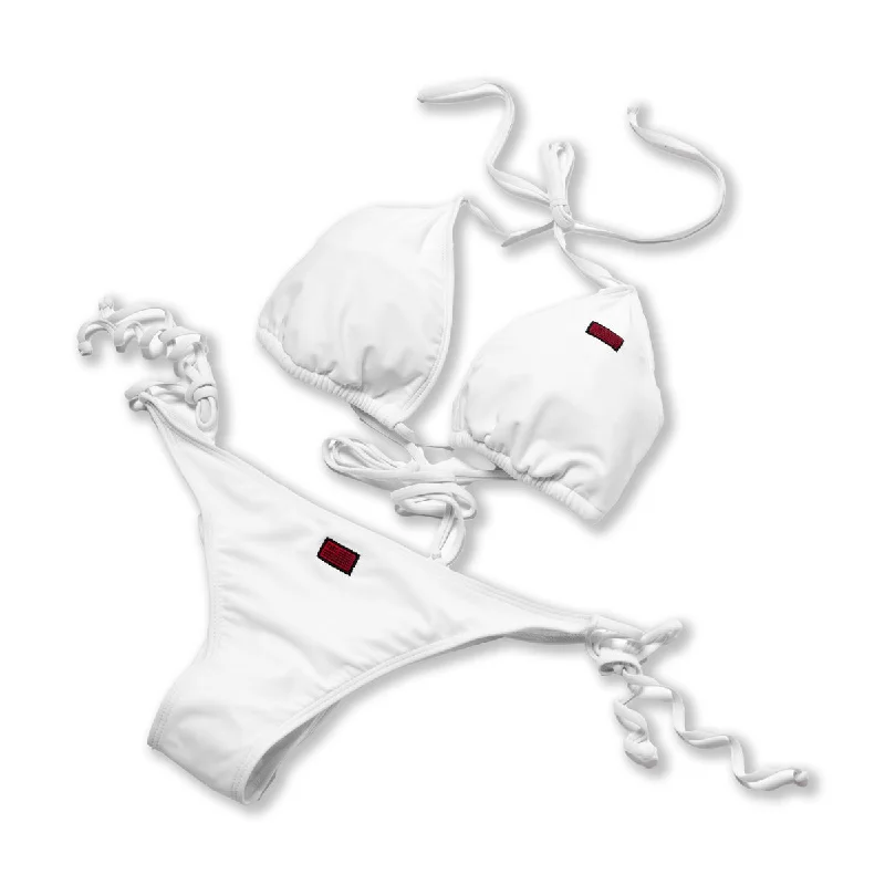 New Styles Just In TMC Bathing Suit Two-Piece - White/Black/Red