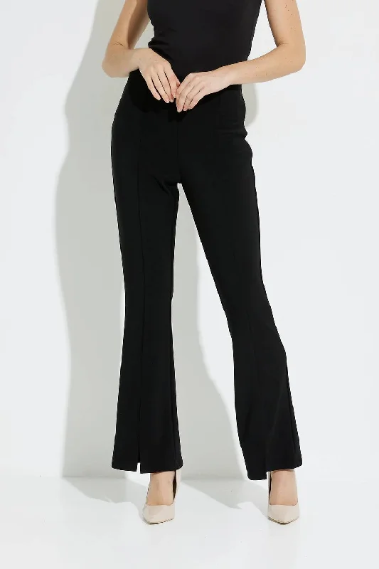 Trend Alert High-Rise Flared Leg Pants In Black