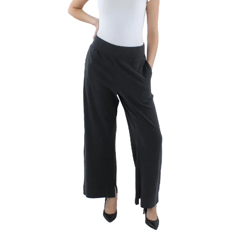 Hot Styles Womens Heathered Organic Cotton Wide Leg Pants