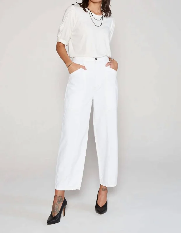 Trendy Styles Ellie Utility Pant In Vintage White