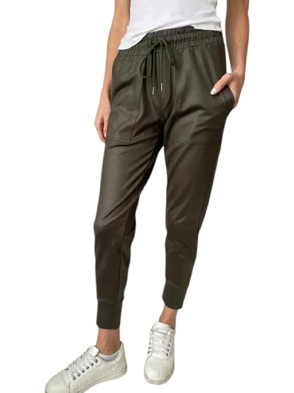 Trendy Casual Outfits Headliner Jogger In Olive