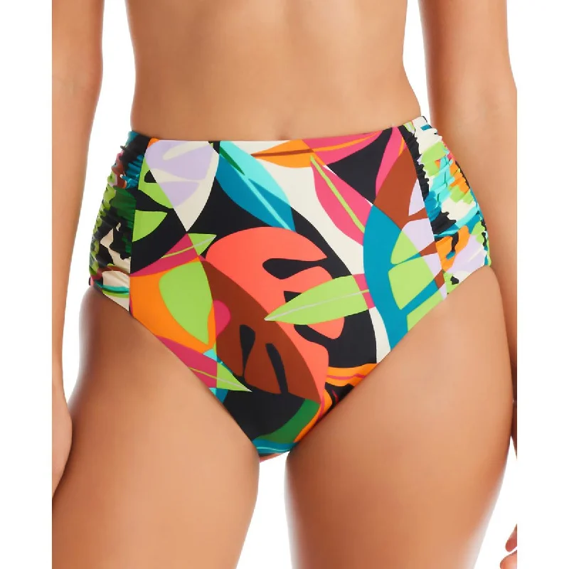 Best Clearance Sales Right Now Womens High-Waist Printed Swim Bottom Separates