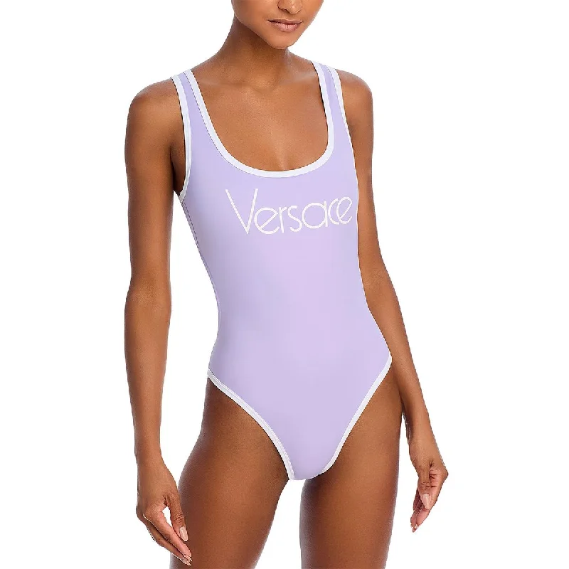 New Arrival Discounts Womens Solid Man Made One-Piece Swimsuit